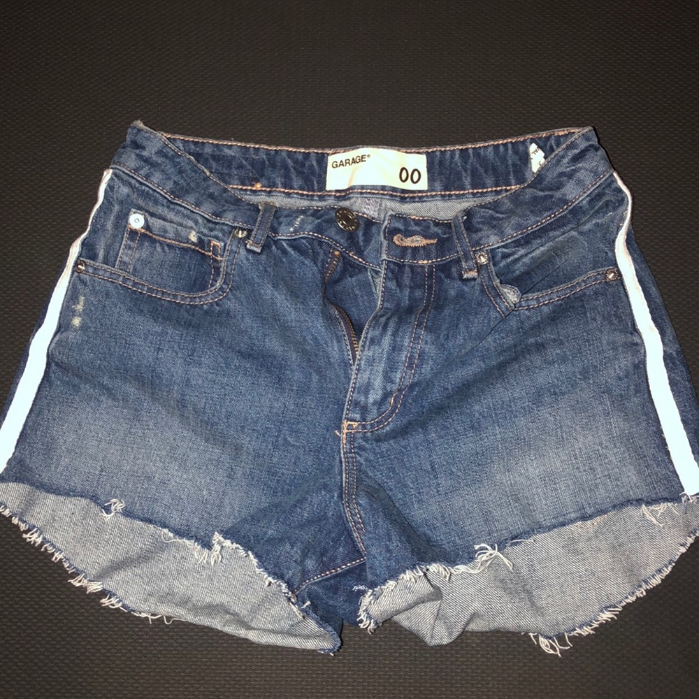 garage denim shorts
